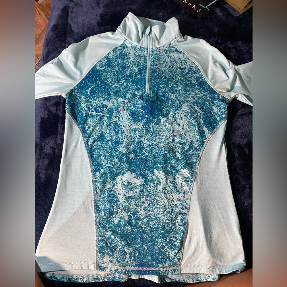 Champion Light Blue Zip Pullover